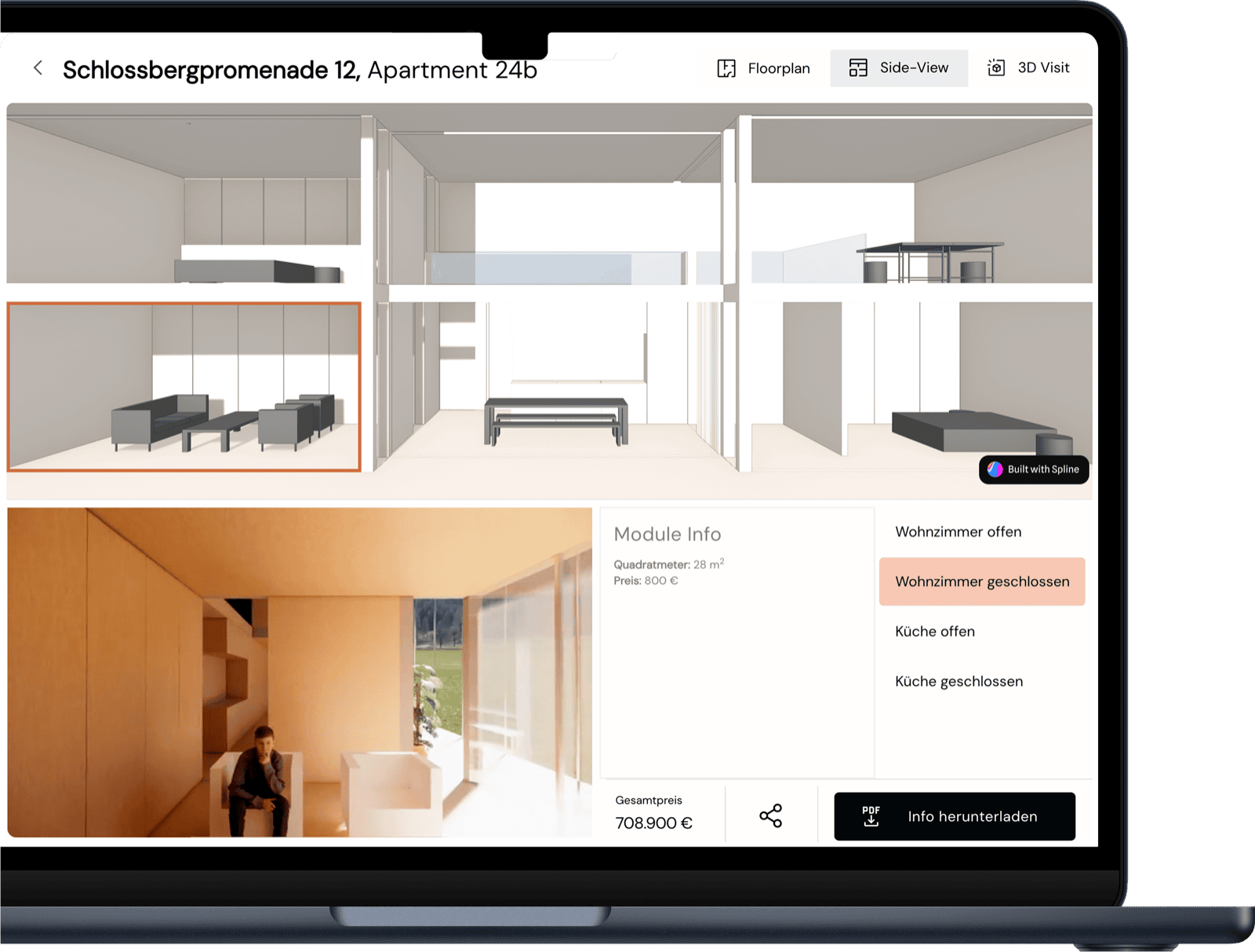 Glasshome Konfigurator — Apartment Details
